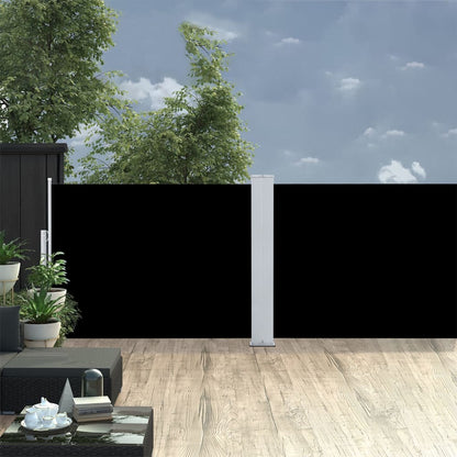Vidaxl Toldo Lateral Retráctil Negro 120x1000 Cm_1