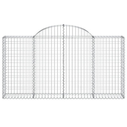 Cestas De Gaviones 4 Uds Forma De Arco Hierro 200x30x100/120 Cm_3