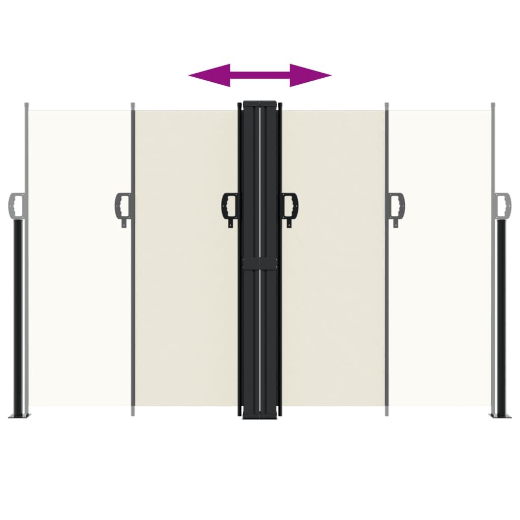 Vidaxl Toldo Lateral Retráctil Crema 160x600 Cm_4