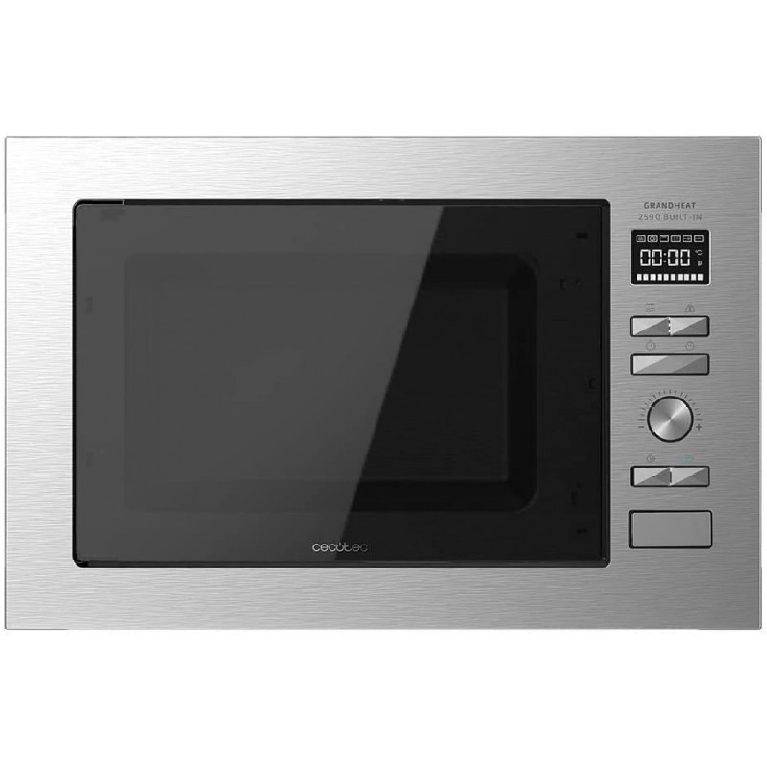 Microondas Encastrable Digital Grandheat 2590 Built-in Steel Black. Potencia 900 W, Integrable, 25 Litros, Grill 1000 W, 8 Funciones Preconfiguradas_0