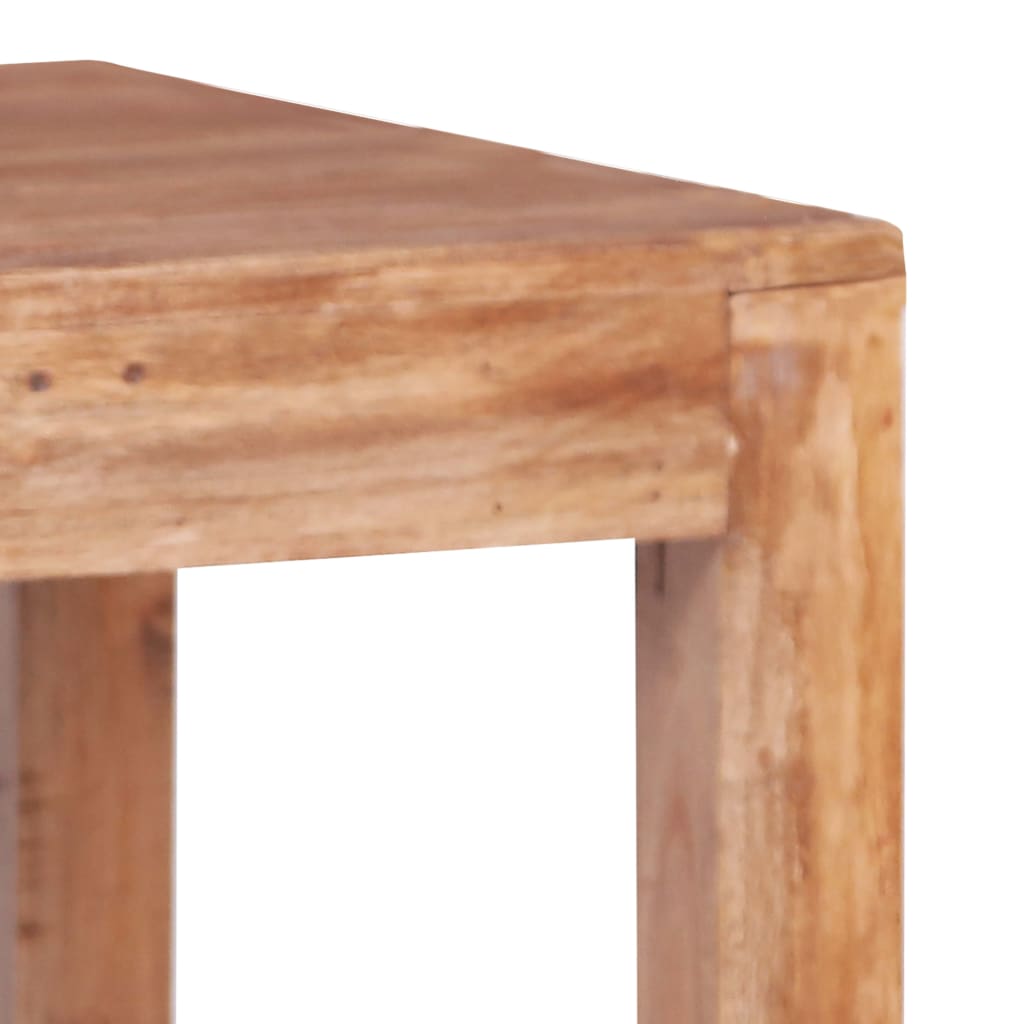 Mesa De Centro De Madera Maciza De Caoba 53x50x50 Cm_1