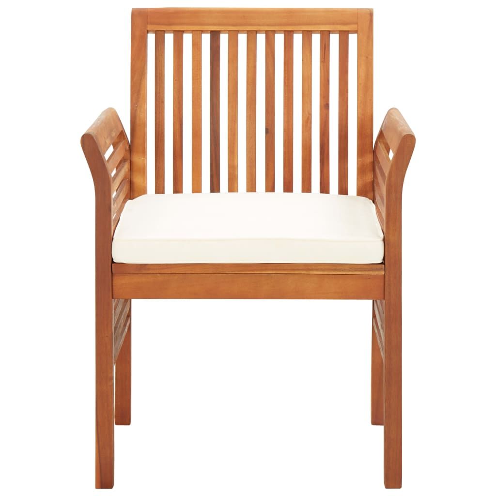 Vidaxl Set Comedor De Jardín 5 Pzas Y Cojines Madera Maciza De Acacia_3