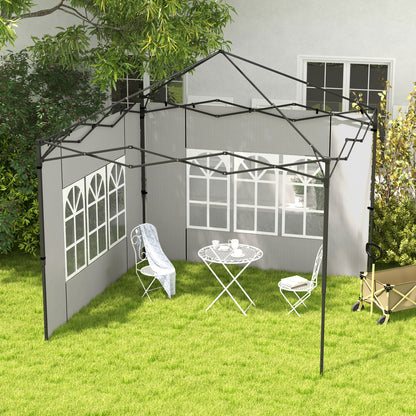 Outsunny Paredes Laterales Para Carpa 3x3 M Y 3x6 M 293x193 Cm Blanco_1