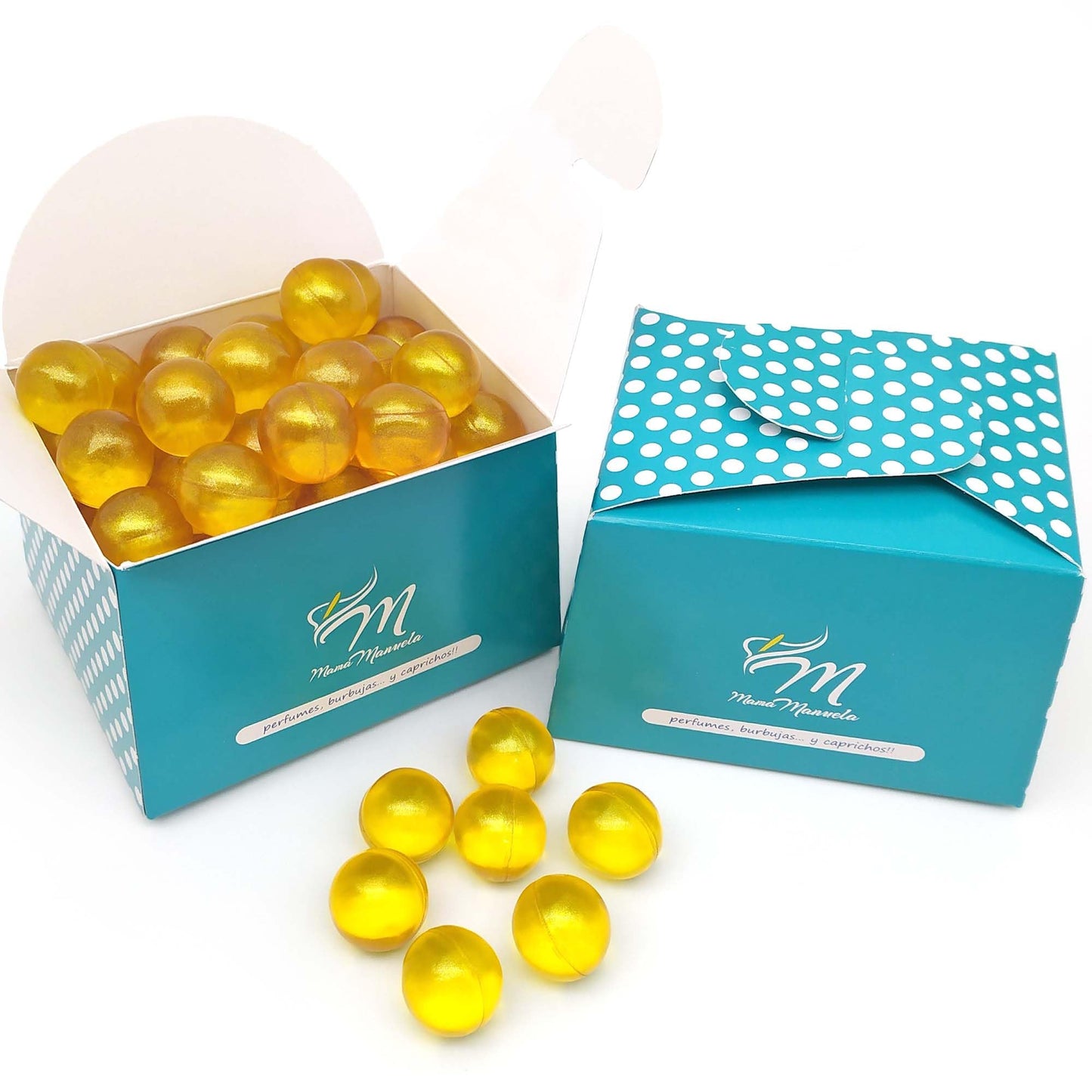 Bolsa Regalo 12 Perlas De Baño Aroma Madreselva - Con Aceite De Soja - Hidrata, Suaviza Y Perfuma La Piel - Forma Bola_4