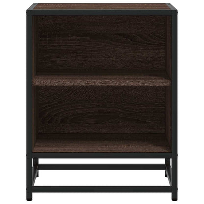 Mesitas Noche 2 Uds Madera Ingeniería Marrón Roble 40x31x50 Cm_3