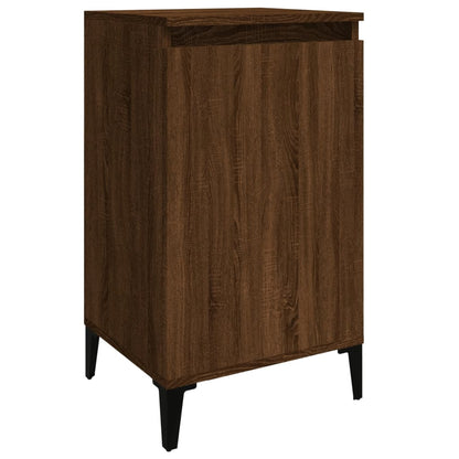 Mesitas De Noche 2 Uds Madera Color Roble Marrón 40x35x70 Cm_3