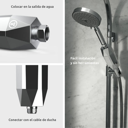 Pack anual Filtro de ducha ShowerPro Diamond Tappwater
