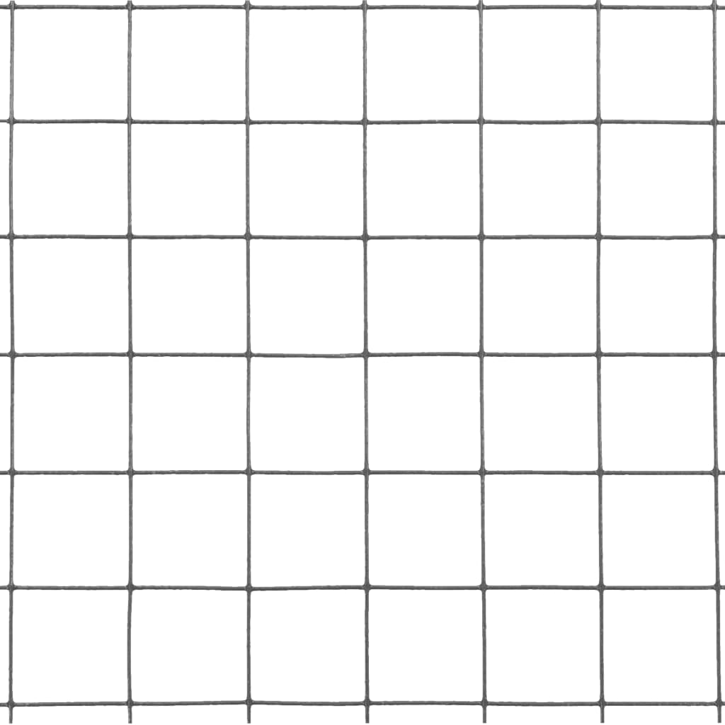 Alambrada De Gallinero Acero Revestimiento Pvc Gris 25x1 M / Vetonek_1