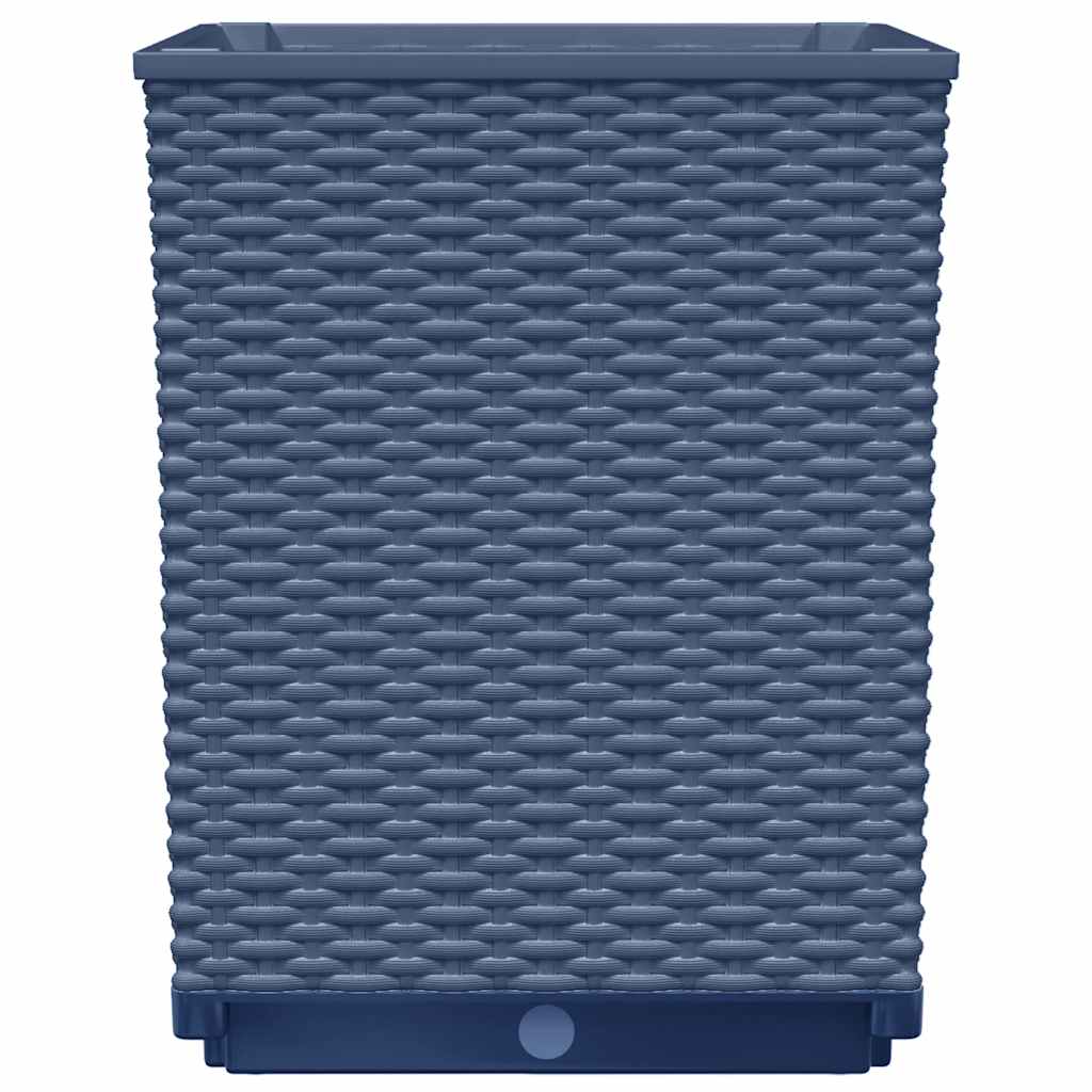 Jardineras 4 Uds Polipropileno Azul Gris 30x30x37 Cm_5