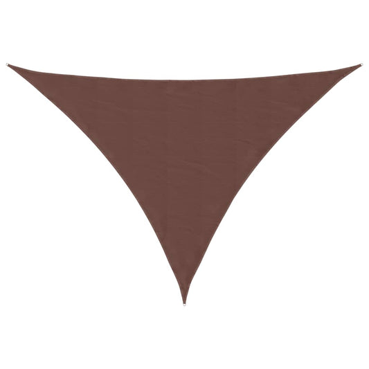 Toldo De Vela Triangular Tela Oxford Marrón 4x5x6,4 M_0