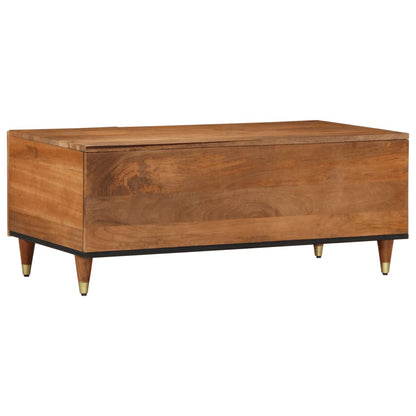 Mesa De Centro De Madera Maciza Mango 100x54x40 Cm_3