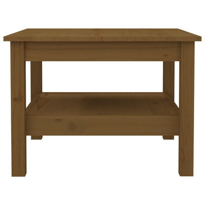 Mesa De Centro Madera Maciza De Pino Marrón Miel 55x55x40 Cm_1