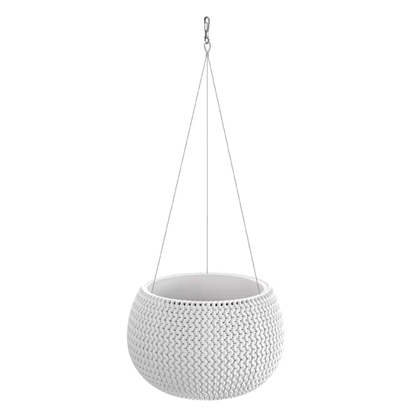 Maceta Splofy Bowl Ws 3,9l., Con Depósito, Dimensiones (mm) 290x290x195, Color Blanco_0