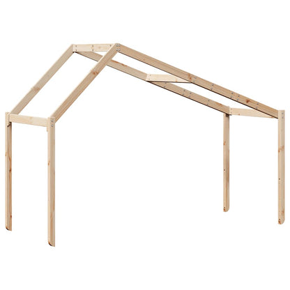 Techo De Cama Infantil Madera Maciza Pino 203x95,5x142 Cm_5