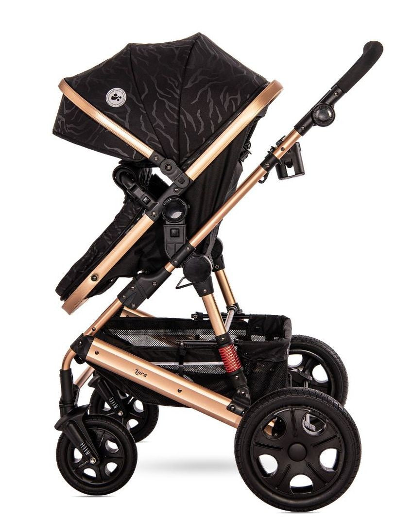 Carro De Bebé Tres Piezas Convertible Lora Hasta 15 Kg Luxe Black_3