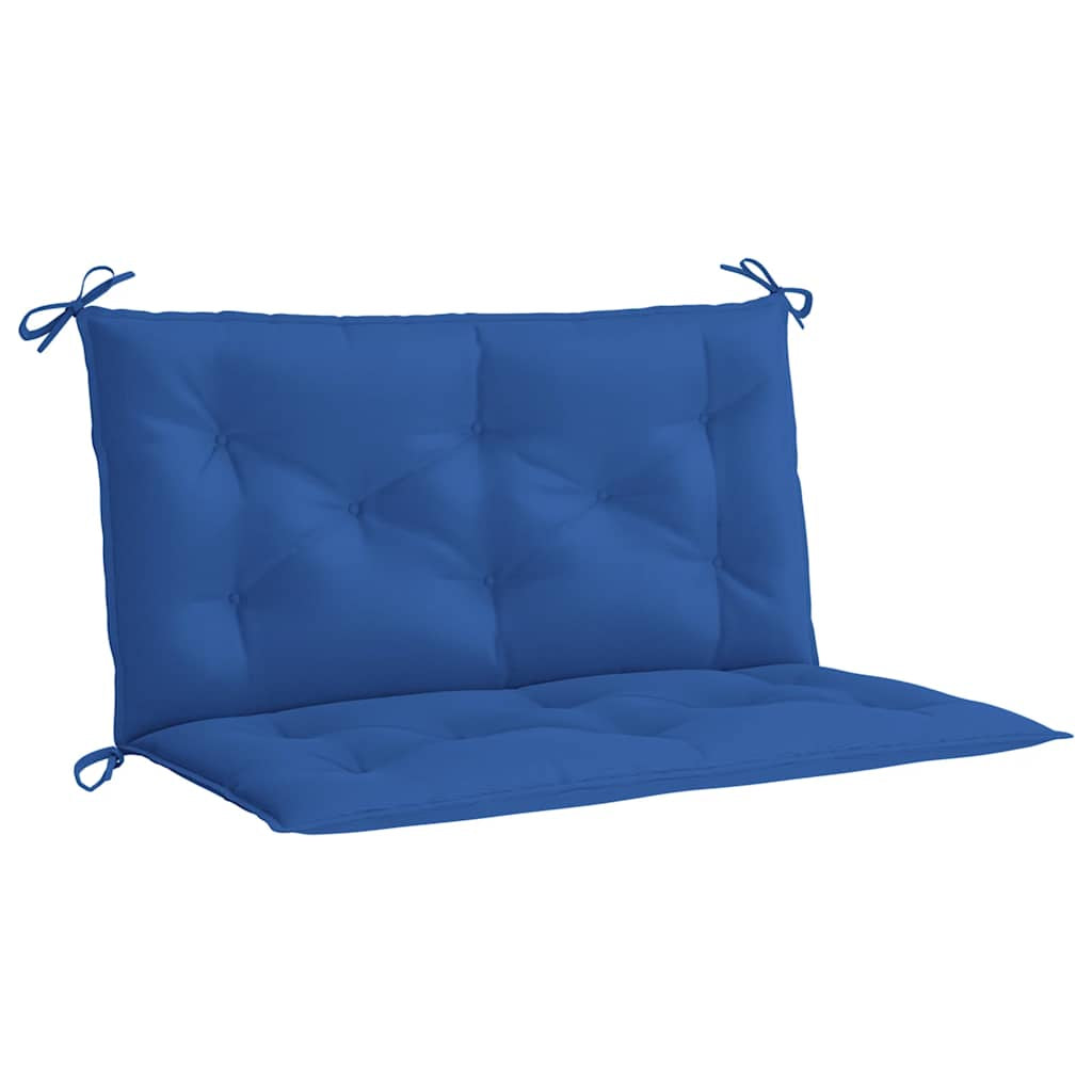 Vidaxl Cojín De Banco De Jardín Tela Oxford Azul 100x(50+50)x7 Cm_0