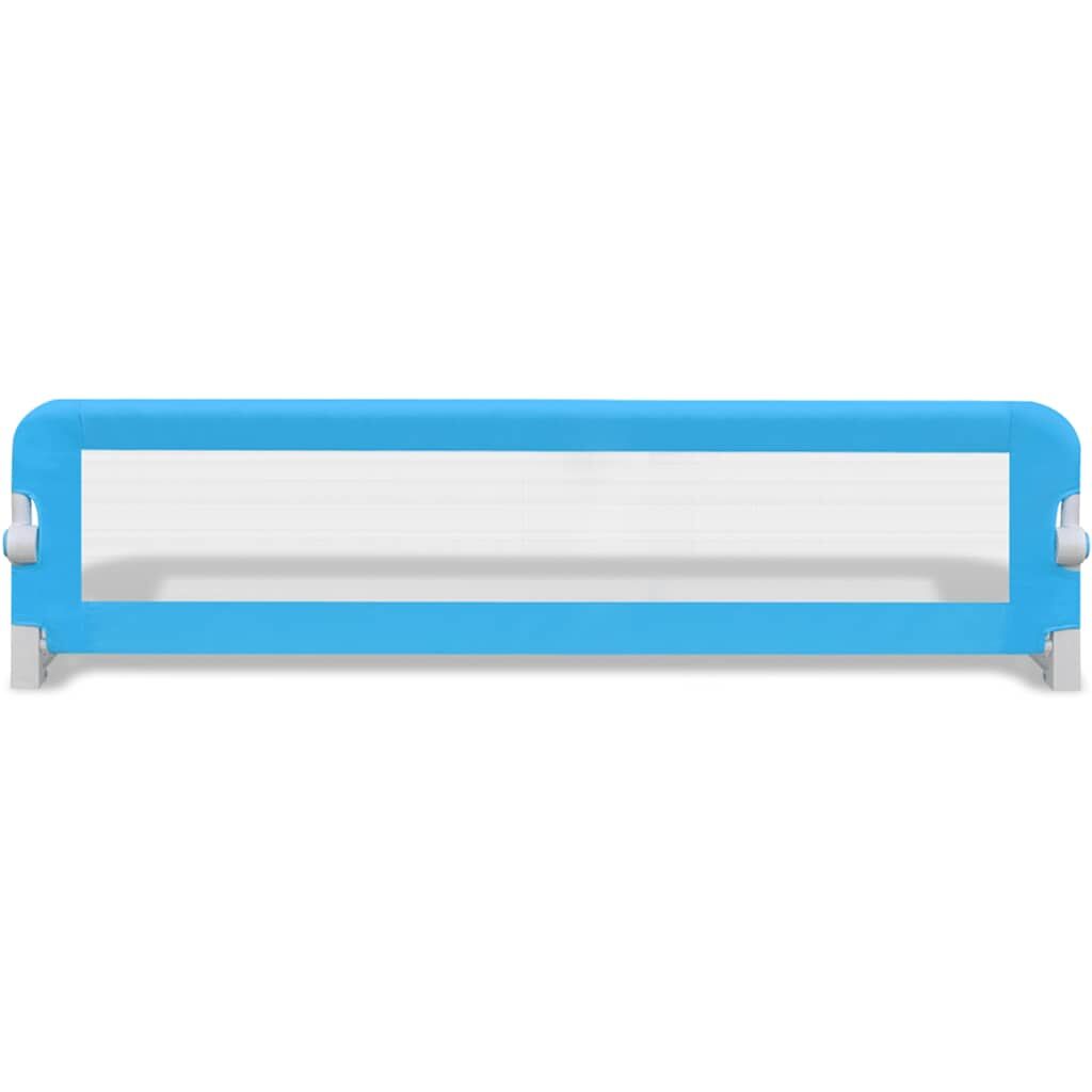 Vidaxl Barandilla De Seguridad Cama De Niño 2 Uds Azul 150x42 Cm_3