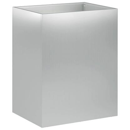 Macetero De Jardín Plateado 40 X 30 X 50 Cm Acero Galvanizado_0