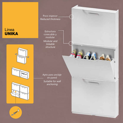 Zapatero En Polipropileno Color Rojo