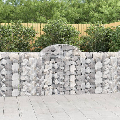 Cestas Gaviones 14 Uds Forma De Arco Hierro 200x30x100/120 Cm_1