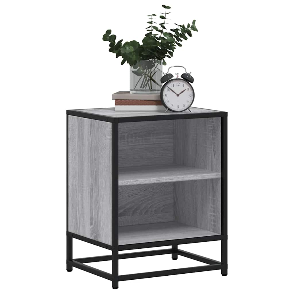 Mesitas Noche 2 Uds Madera Ingeniería Gris Sonoma 40x31x50 Cm_2
