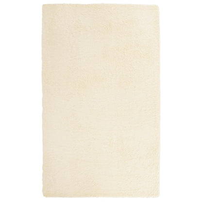 Vidaxl Alfombra De Pelo Largo Navarra Color Crema 80x150 Cm Poliéster_0