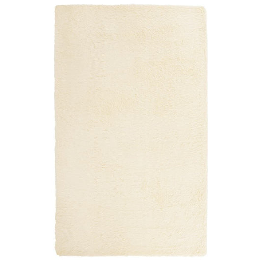Vidaxl Alfombra De Pelo Largo Navarra Color Crema 80x150 Cm Poliéster_0