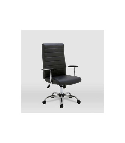 Silla De Oficina Lara Acabado Negro. Alto: 107/117cm Ancho: 57.5cm Fondo: 60.5cm._5