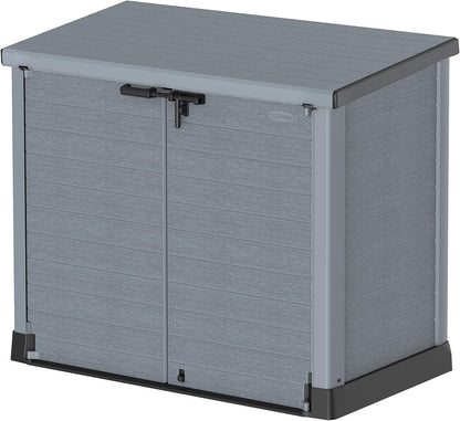 Duramax - Arcón Cubre Cubos Exterior - 1200 L - Pvc - Color Gris Claro -  -_0