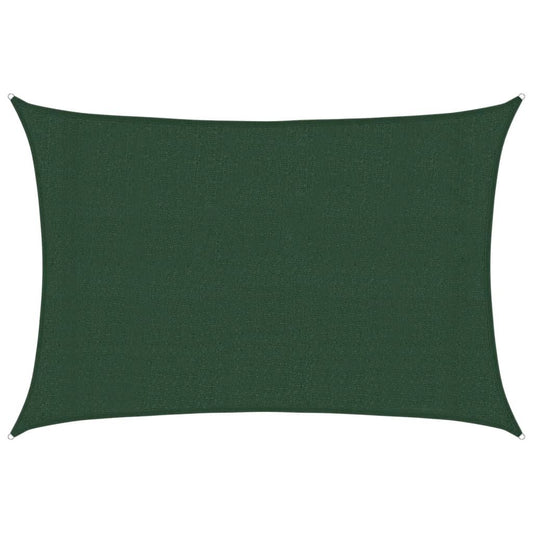 Vidaxl Toldo De Vela Verde Oscuro Hdpe 160 G/m² 3x5 M_0
