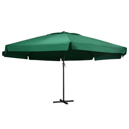 Vidaxl Sombrilla De Jardín Con Palo De Aluminio Verde 600 Cm_0