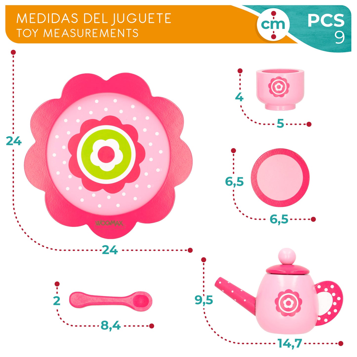 Woomax Juego De Té Infantil De Madera_4
