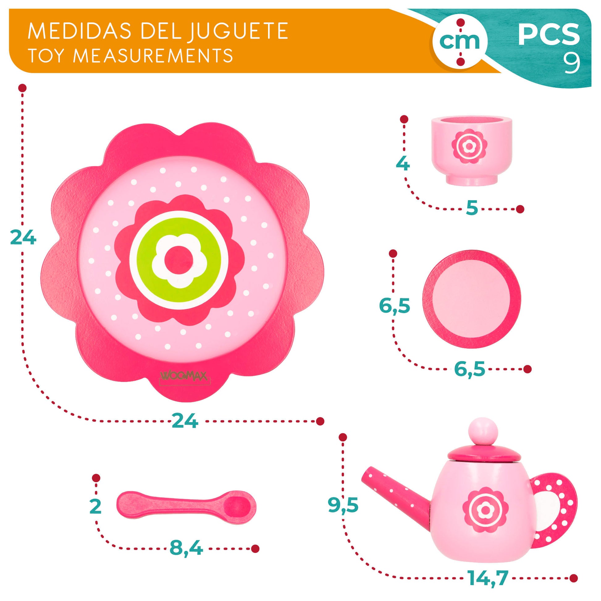 Woomax Juego De Té Infantil De Madera_4