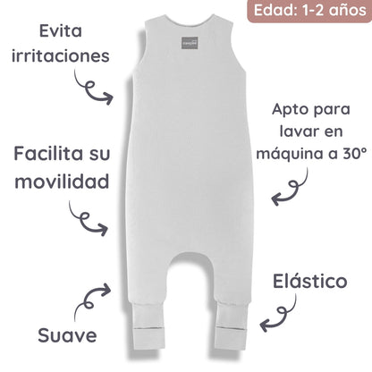 Sacos De Dormir Con Piernas T-m Jersey Algodón Grey