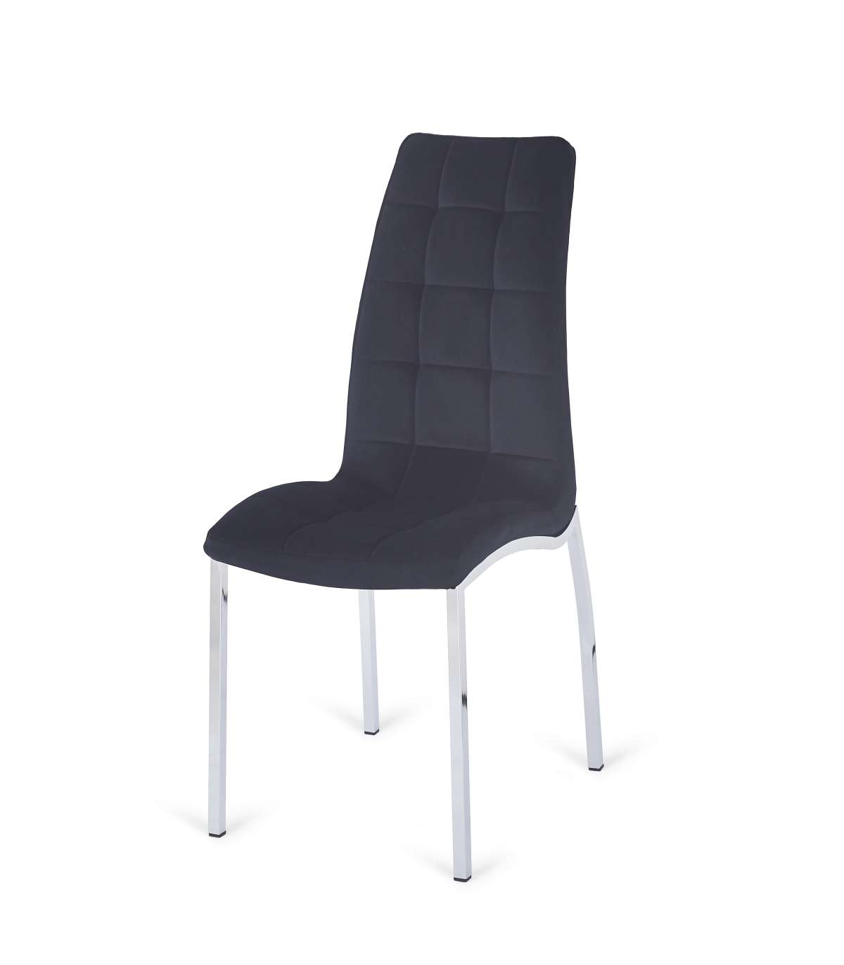 Pack De 4 Sillas San Sebastián Tapizada En Tejido Velvet Negro. 96 Cm (alto) 42 Cm (ancho_0