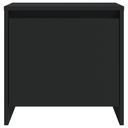 Mesita De Noche Madera De Ingeniería Negro 45x34x44,5 Cm_3
