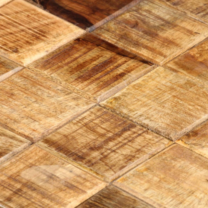 Mesas De Centro Con Diseño De Bloque 2 Uds Madera Mango Rugosa_4