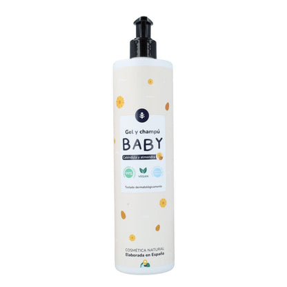 Pack Infantil Caléndula y Almendras: gel y champú + crema hidratante  Planeta Huerto
