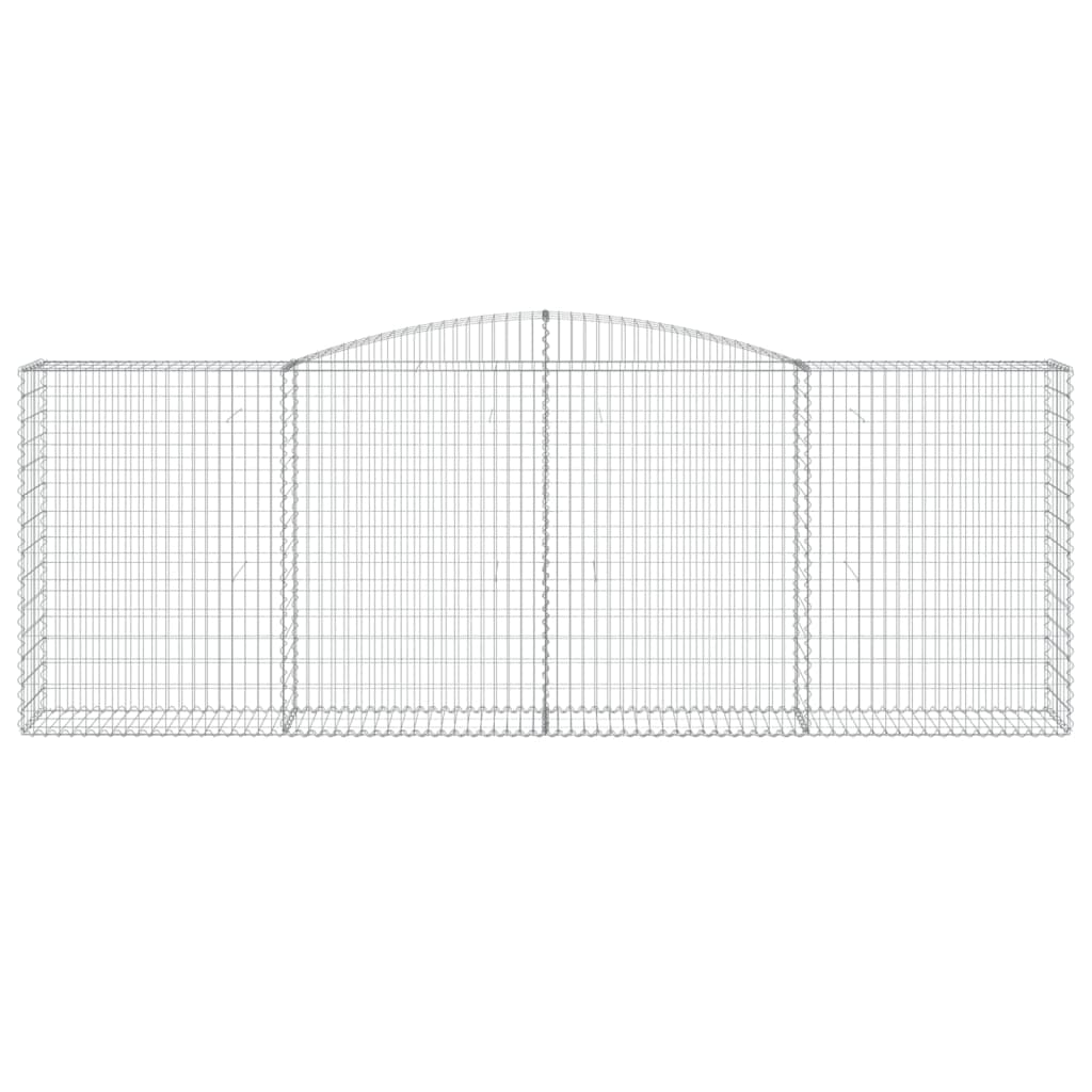 Cestas De Gaviones 2 Uds Forma De Arco Hierro 400x50x140/160 Cm_3