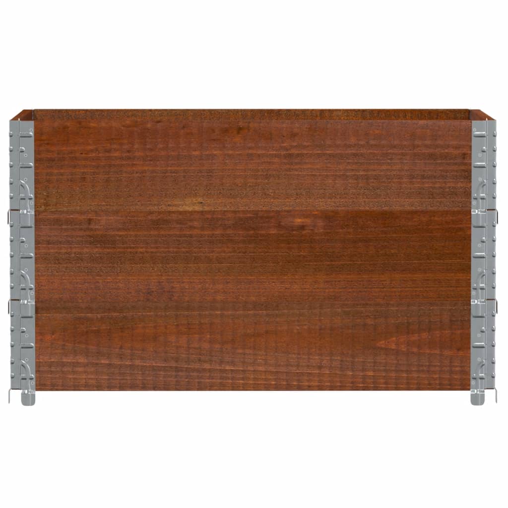 Jardinera De Madera Maciza De Pino Marrón 100x50 Cm_2