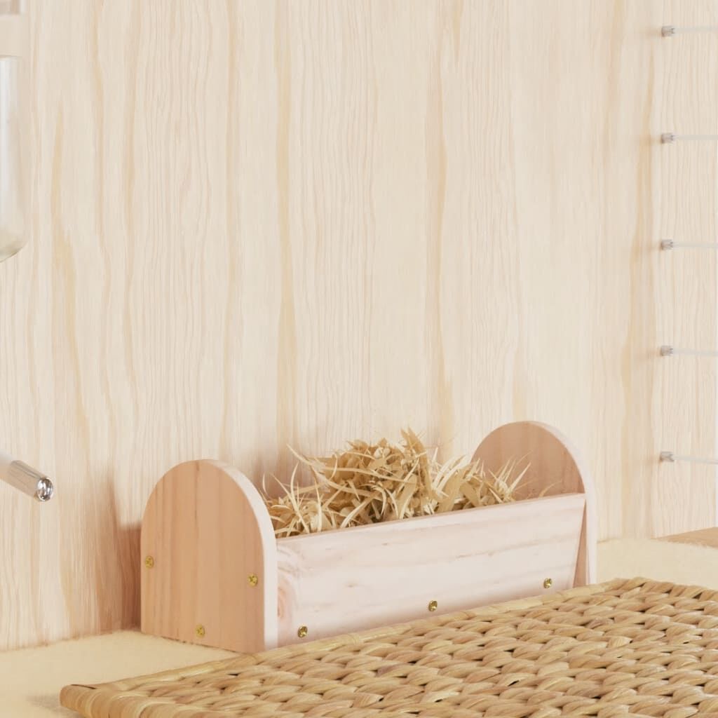 Vidaxl Comedero De Heno Para Conejos Madera Maciza Abeto 28x10x10 Cm_1