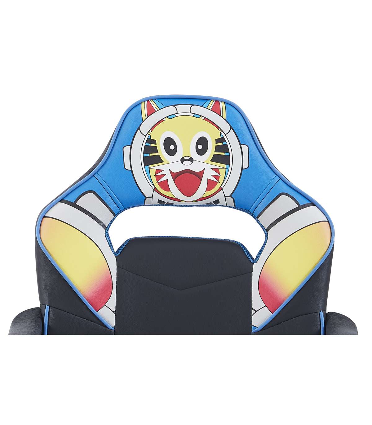 Sillon Giratorio Xtr Junior Cosmic Regulable En Altura En Símil Piel Negro/azul, 98-108 C_2