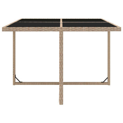 Vidaxl Set Comedor De Jardín 9 Piezas Y Cojines Ratán Sintético Beige_5