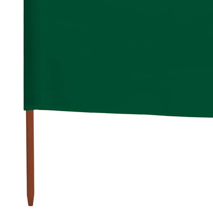 Vidaxl Paravientos De Playa De 3 Paneles Tela Verde 400x80 Cm_4