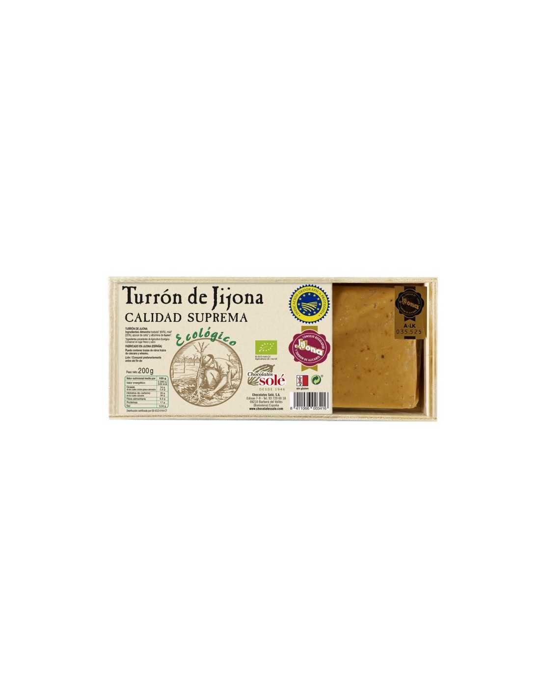 Turrón De Jijona Bio - Chocolates Solé