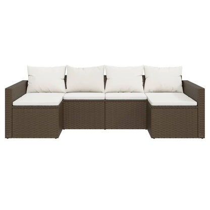 Vidaxl Set Muebles De Jardín 2 Piezas Y Cojines Ratán Sintético Marrón_3