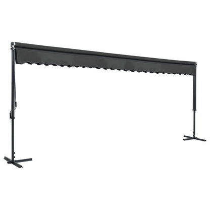 Toldo De Pie Independiente Gris Antracita 600x300 Cm_0