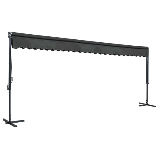 Toldo De Pie Independiente Gris Antracita 600x300 Cm_0