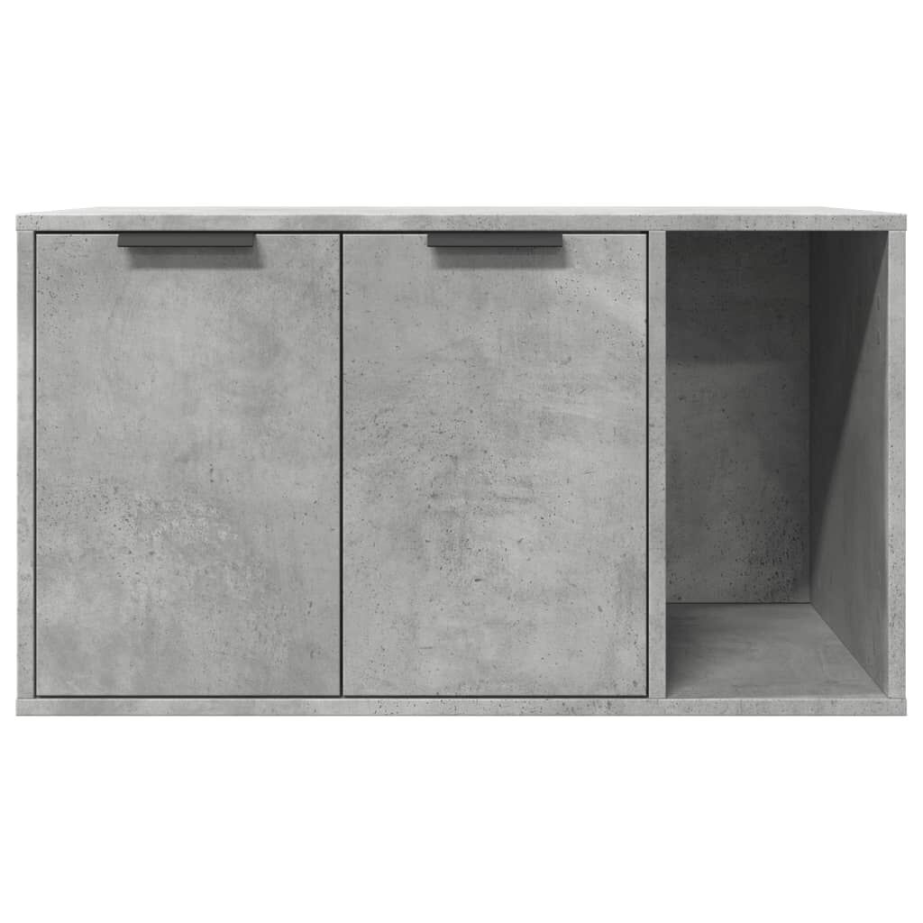 Vidaxl Mueble Arenero Para Gatos Madera Gris Hormigón 80x50x45 Cm_4