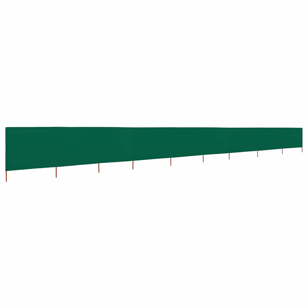Vidaxl Paravientos De 9 Paneles Tela Verde 1200x120 Cm_1